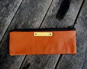 Soft Leather Pouch in Brown