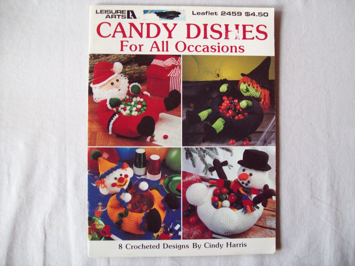 Crochet Patterns, Candy Dishes for all Occasions Book, Holiday crochet pattern
