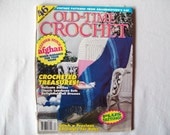 Old Time Crochet Magazine, Winter 1993 Crochet Pattern Book  VintageThread Crochet Doily, tatting