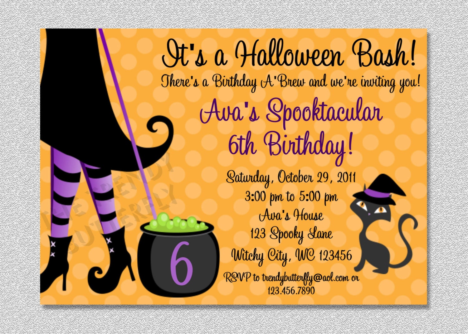 Halloween Bash Party Invitations Halloween Birthday Party Invite Witches A Brew Printable Il_170x135