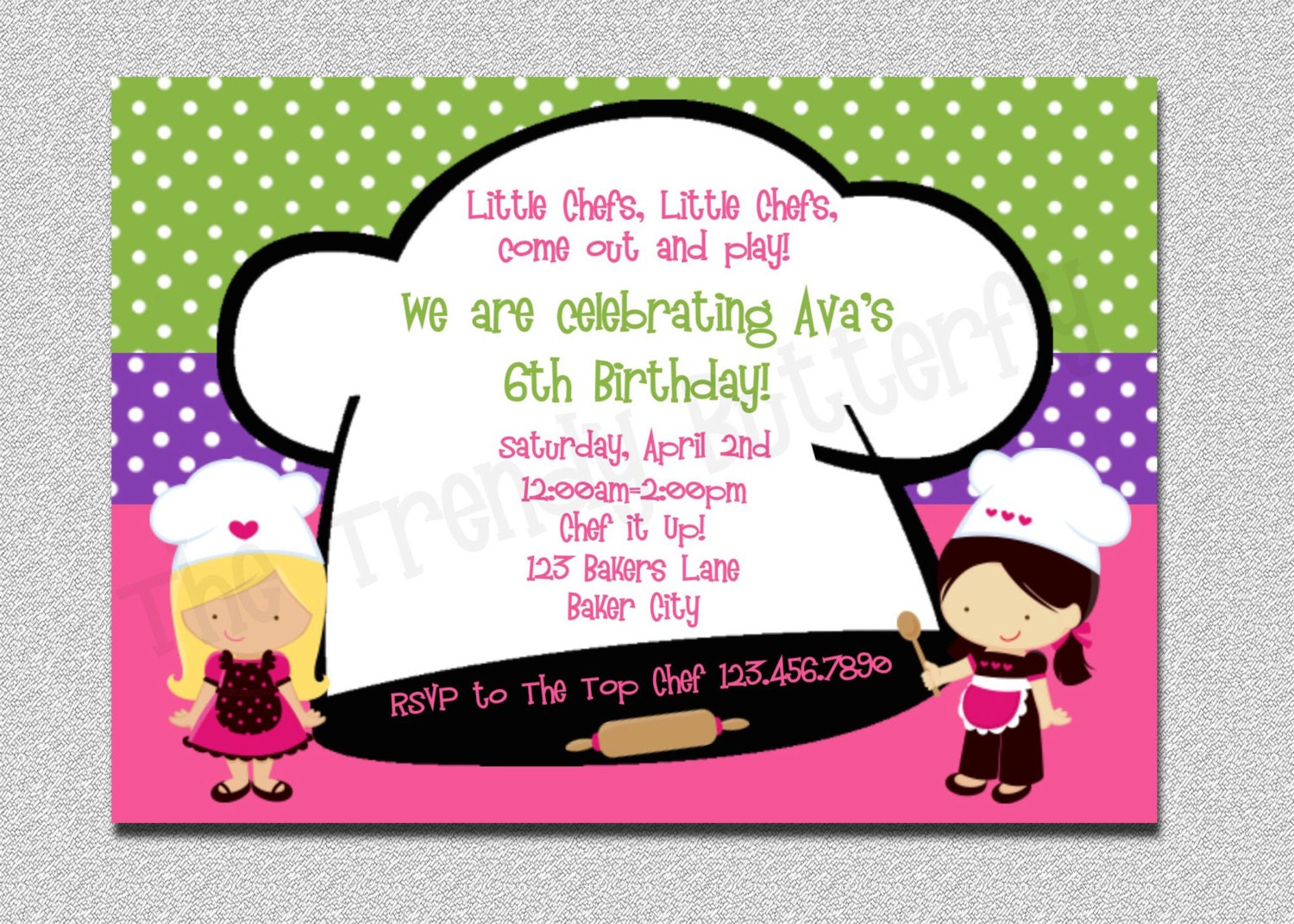 Chef Birthday Party Invitation Chef Cooking Party Invitations Printable Il_570xn