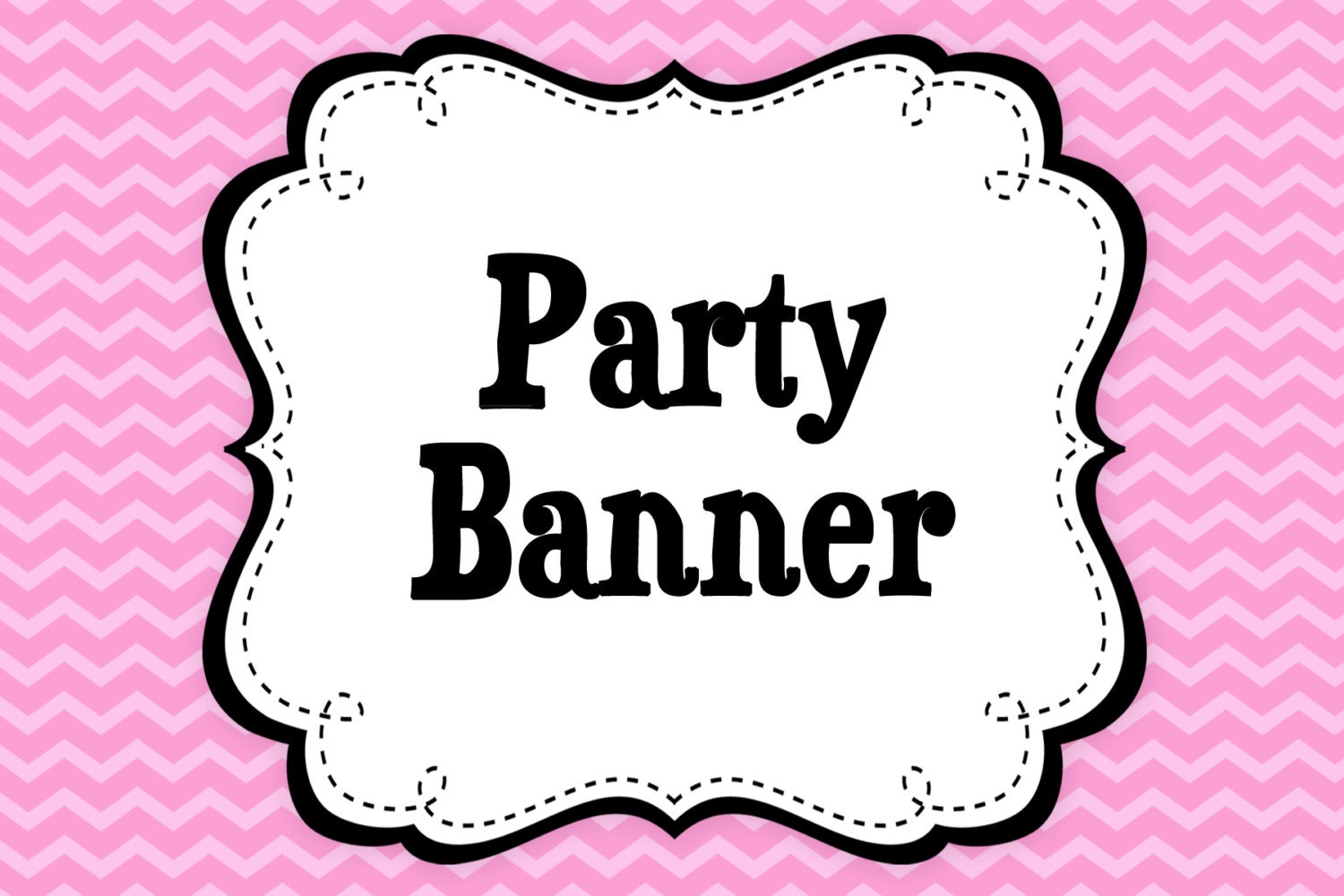 Matching Printable Party Banner Il_570xn