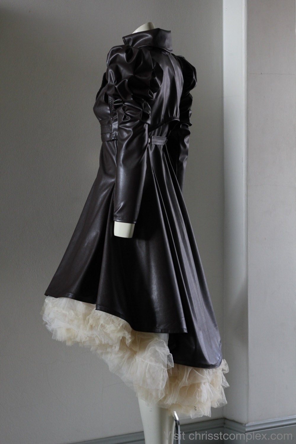 Steampunk Jacket Bolero Leather Gothic - Vest and Bolero - Andru Chrisst Unique Fashion SPECIAL ETSY PRICE