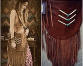 MEMORIAL DAY SALE Gypsy Traveler Boho Bag /// Caramel /// Large Genuine Leather Fringe Tote Tribal Bag