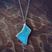 AURIELLE Aqua Assorted Turquoise Chunk Necklace Bohemain Gypsy Goddess Necklaces/// Silver