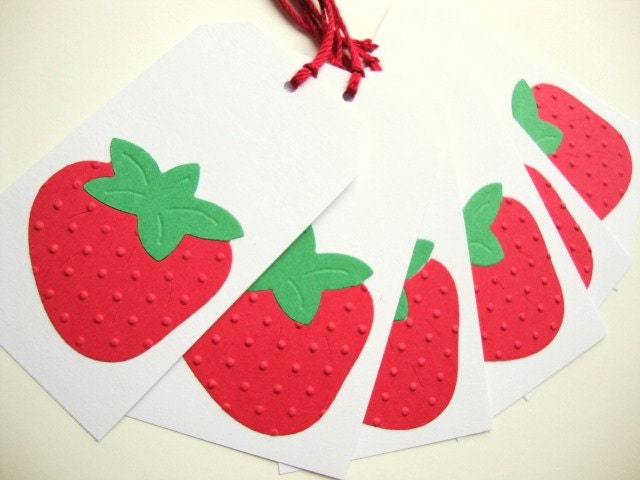 Strawberry Gift Tags Strawberry Party