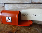 Vintage Mail Box Allis Bank Chalmers Advertising Item Rare Unique