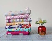 japanese fabric FQ bundle -- set of seven cotton fat quarters