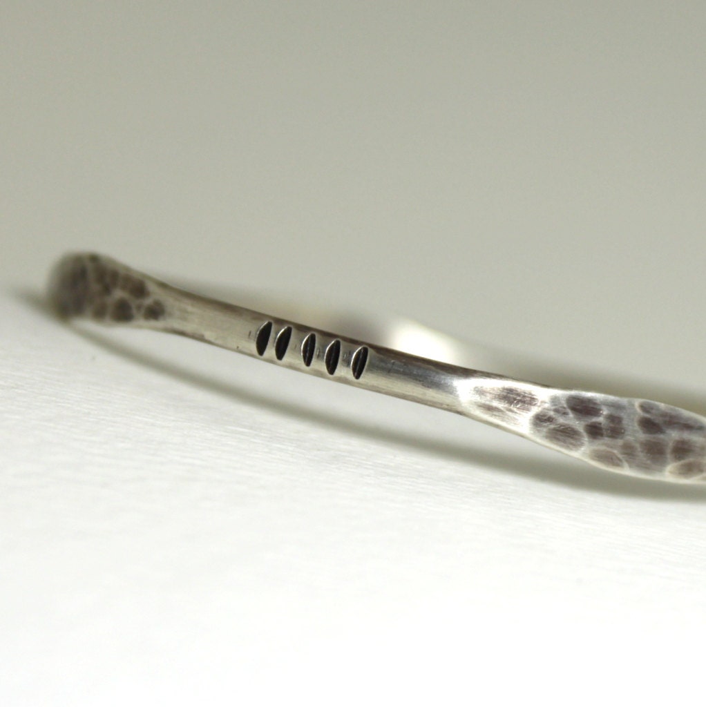 Hammered  Sterling Silver  Bangle - Bangle Bracelet - Handmade Jewelry - Bangles