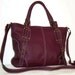 Large Leather Tote Bag Leather Handbag Cross body bag, Nora xl, Aubergine