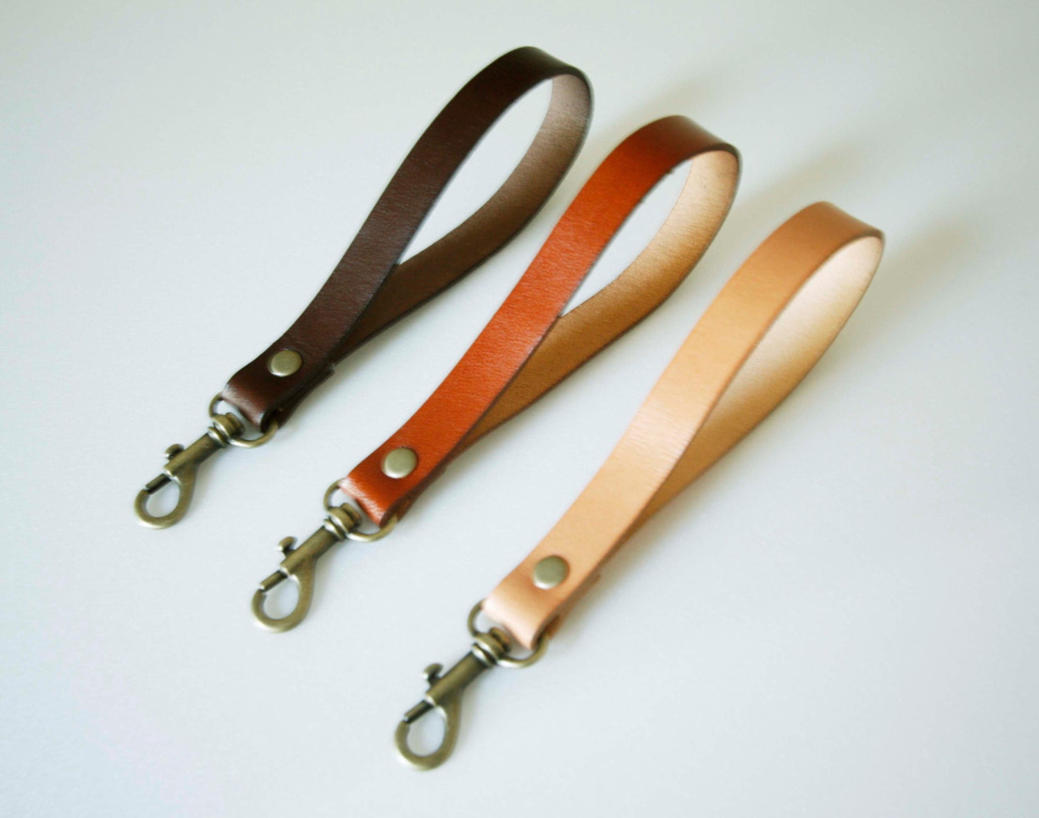 Leather Key Chain Wristlet
