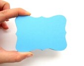 24 Baby blue Bracket cards (3.5 x 2.5 inches) Cardstock die cuts A164 Il_170x135