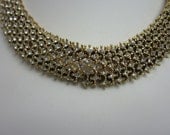 Vintage Les Bernard Rhinestone Necklace. Stunning Choker