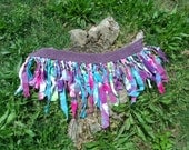 Lily the tiniest flower fairy Hand Dyed Fairy Wrap Skirt  / Child Sized Dance Skirt/ Unique Up-Cycled Beach Play Wear