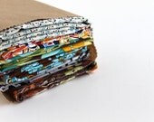 Pink, Yellow, Orange, Blue, Green, Brown Fabric Scrap Pack