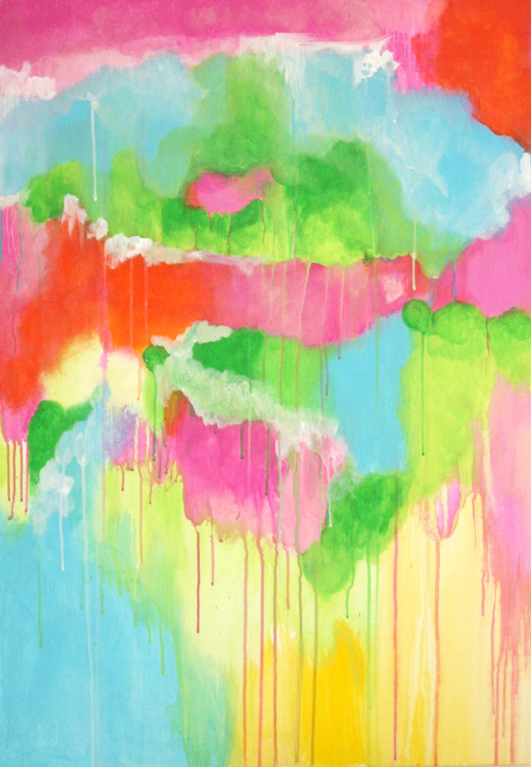 EXTRA Large Abstract Print. 33 X 47"
