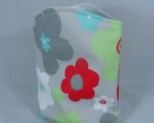 Snack Bag . Reusable . Sandwich Bag . Flower Snack Bag