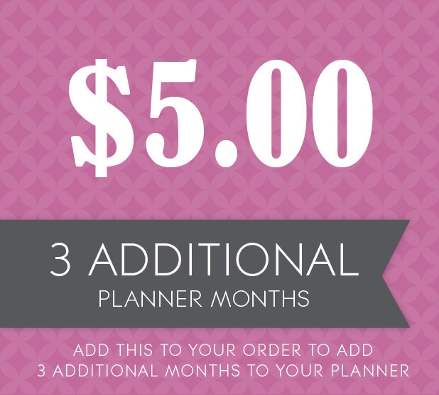 3 Additional Planner Months