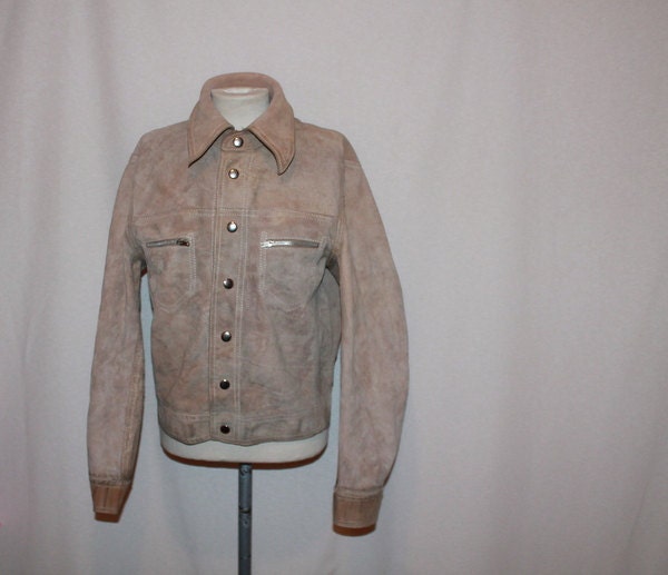 Fantastic 1970s  Mens Handmade leather Reversible jacket MUST SEE RARE Unisex Free Shipping