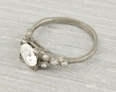 1.08 Carat Vintage Diamond Engagement Ring