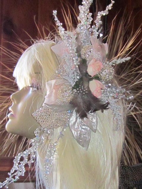 Sweet Valentine WeDdinG ReNaiSSanCE LoVE Guinea Feather Bridal Hair Decor