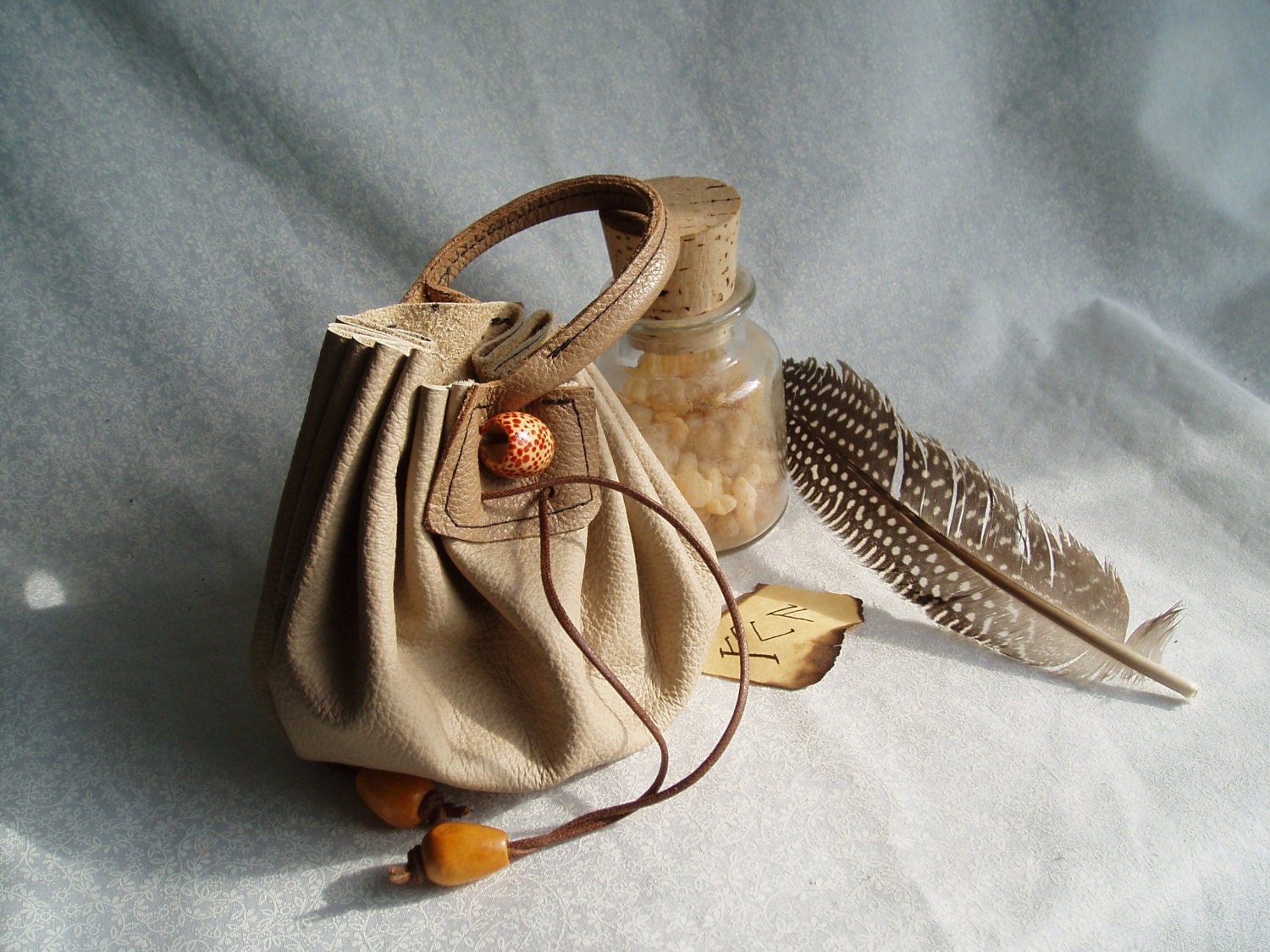 Leather Viking Coin Bag