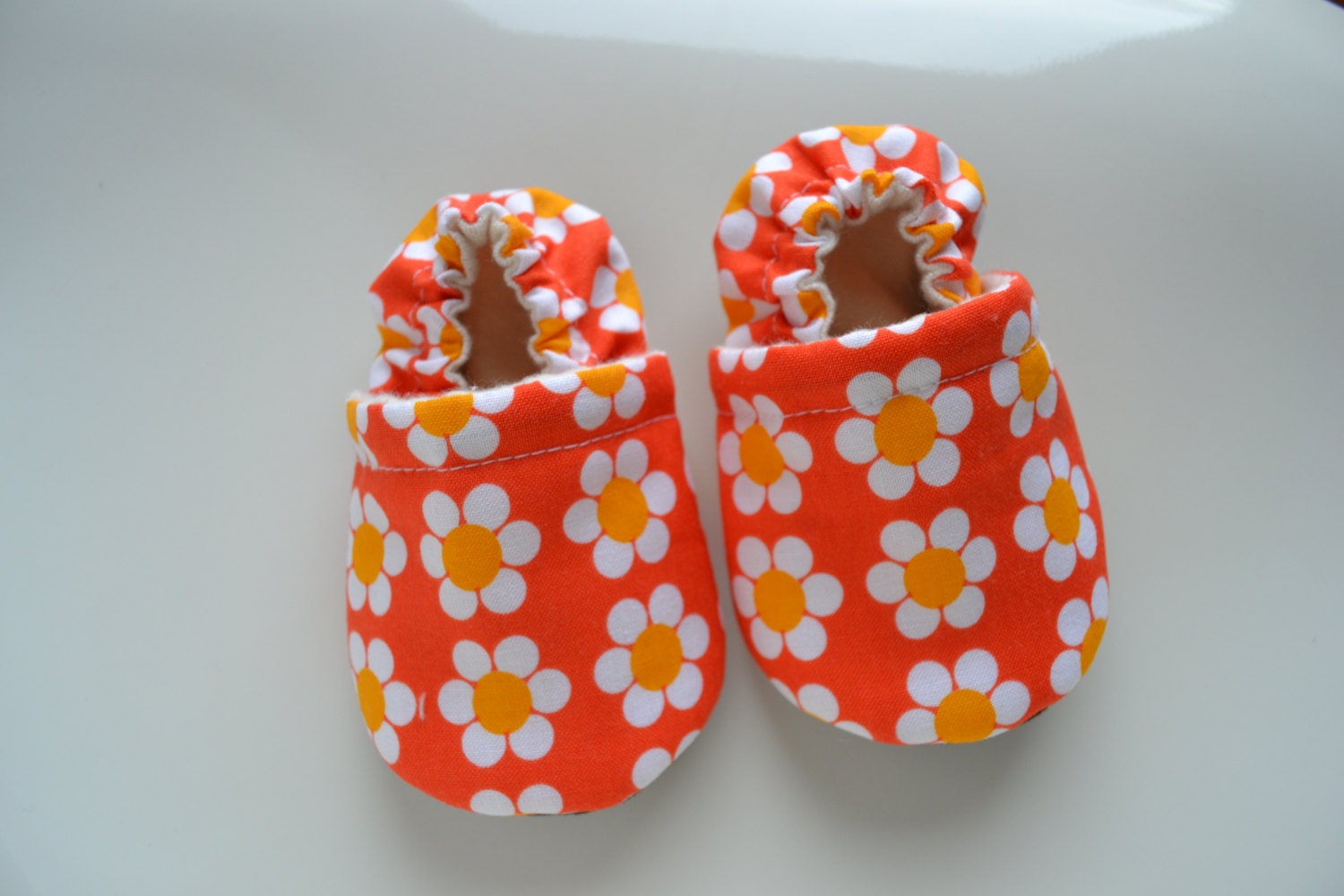 daisy flowers baby girl shoes
