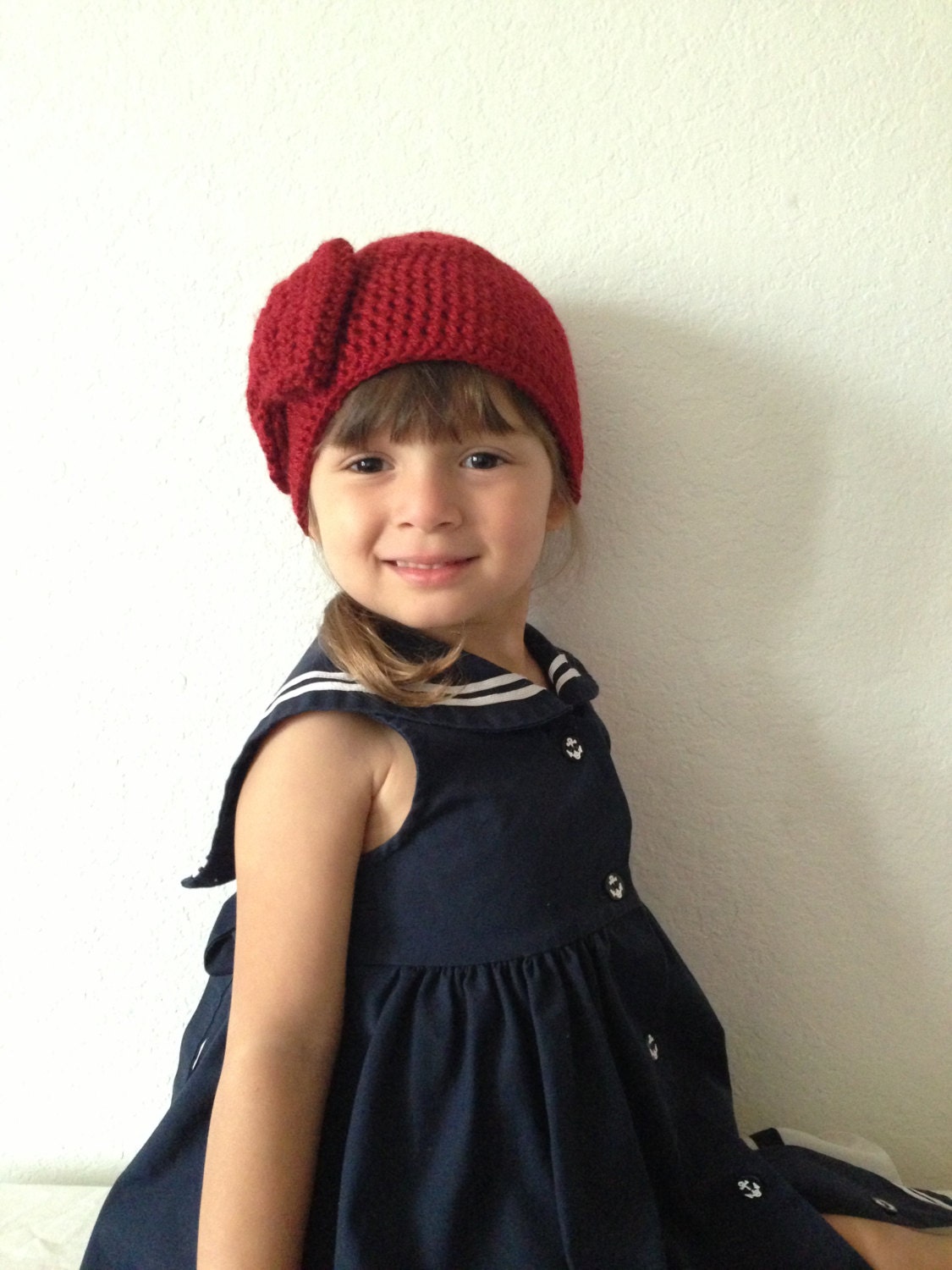 Big Bow Crochet Hat (Premie-24m)