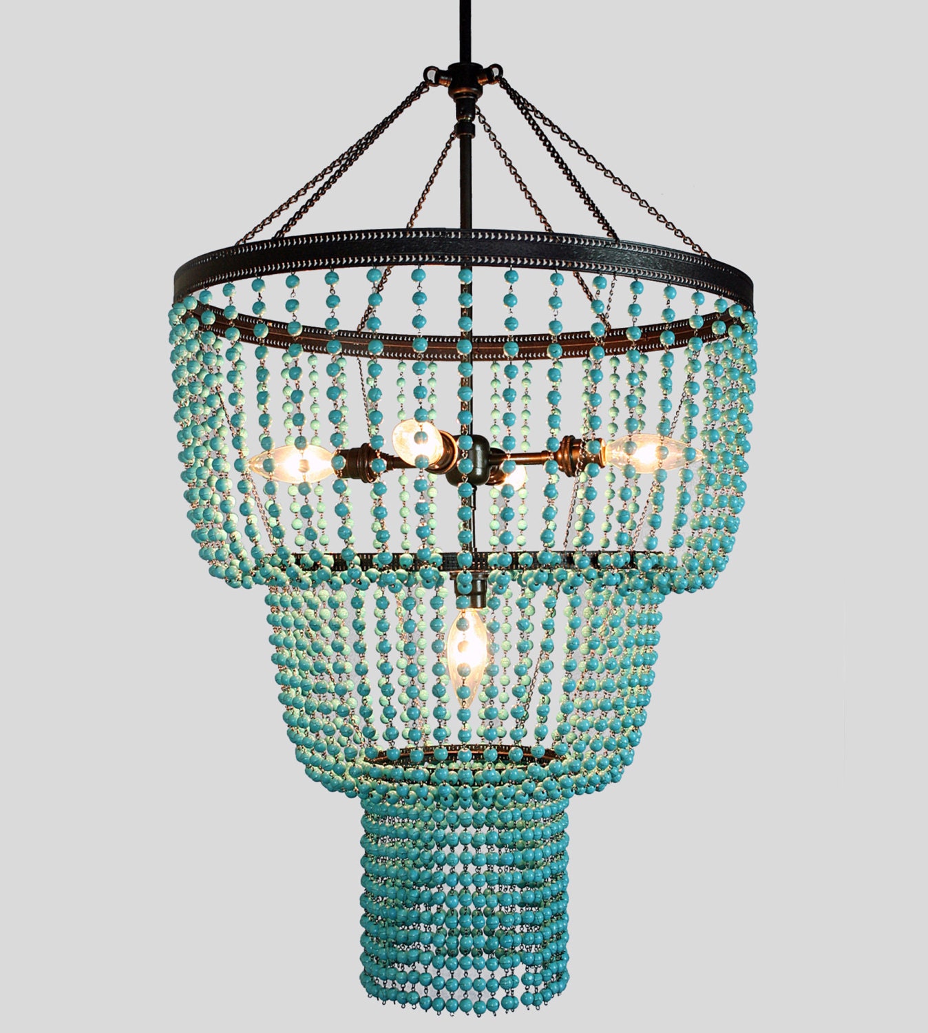 Saudade Turquoise Chandelier