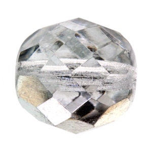 Destash: 10MM Crystal Silver Swarovski Crystal Glass Beads (10)
