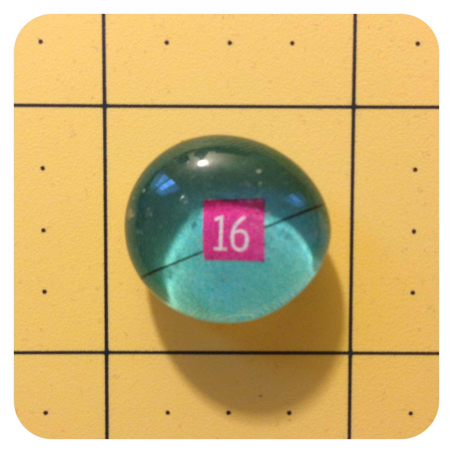 Custom Listing: Ransom Number Glass Magnet 16