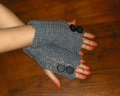 Earl Grey or Black Tea. Mid length arm warmers fingerless gloves. Victorian style smoking texting ooak