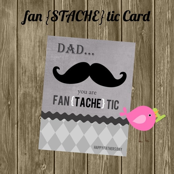 Fan TACHE Tic Dad: 4.25 x 5.5 Greeting Card/Father's Day Card, Colors can be customized Il_570xn