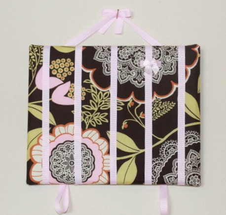 The Sienna - 8x 10 Bow Board Baby Girl Hair Clip Barrette Bow Holder Organizer Frame