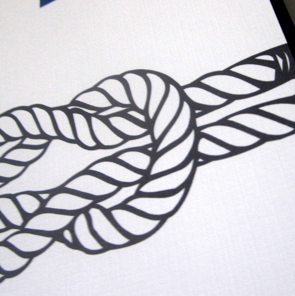 Nautical Knot Table Numbers (10) Large