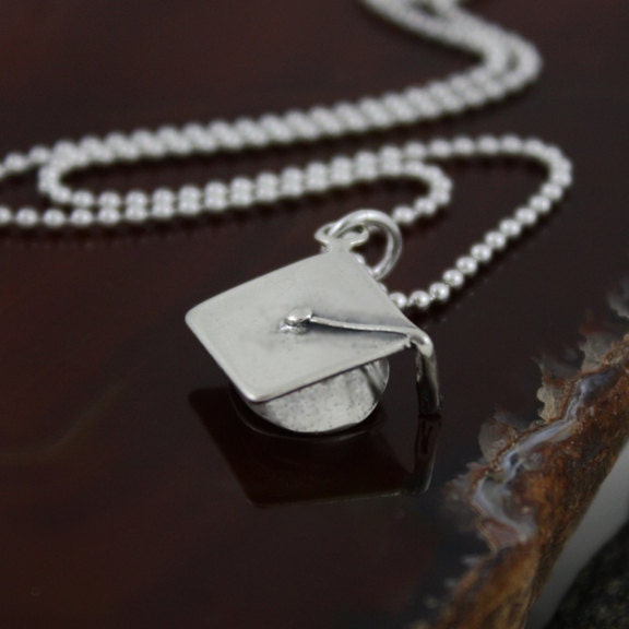 FREE US shipping - The Graduate -  Ready To Ship - Sterling Silver Graduation Necklace