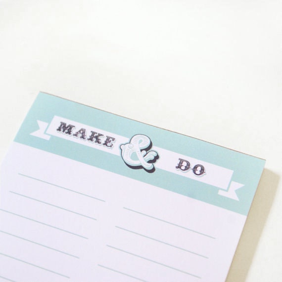To Do List Note Pad, Make & Do