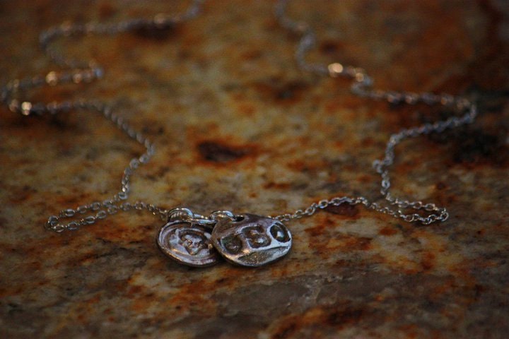 ESD Sterling Silver Necklace with Small Charm