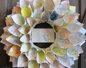 St. Louis Paper Map Wreath
