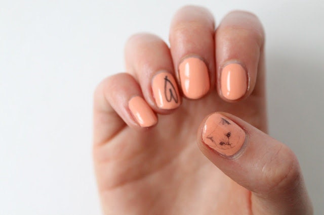 SALE heart nail art - approx 200 heart nail transfers