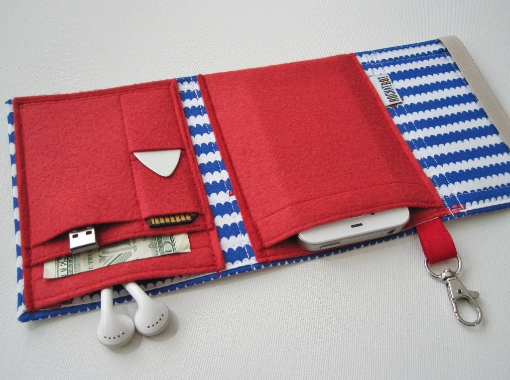 Nerd Herder gadget wallet in Notes Afloat for iPhone 5, Android, iPod, Blackberry, digital camera, smartphone, guitar picks