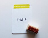 I Love Us Rubber Stamp