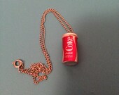 Vintage toy Coke Soda toy necklace