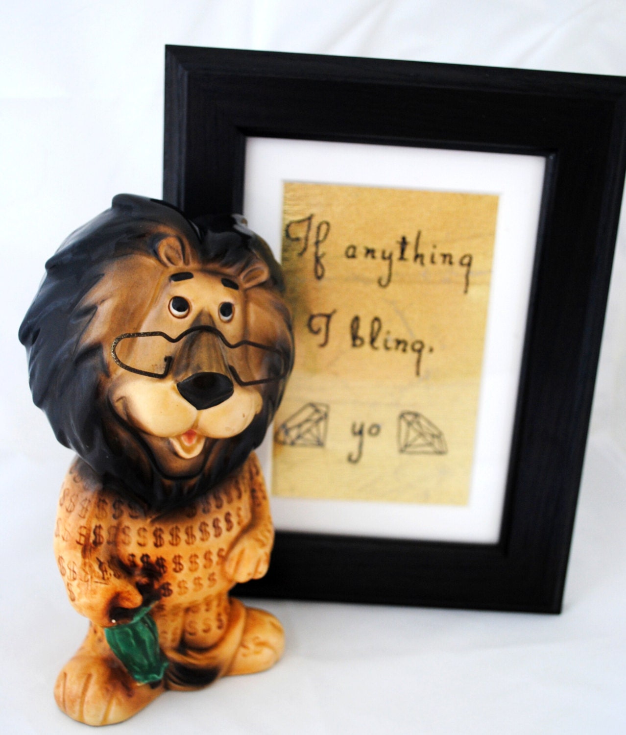 If Anything I Bling Yo - Hand-Embroidered Jay-Z and Beyonce Lyrics