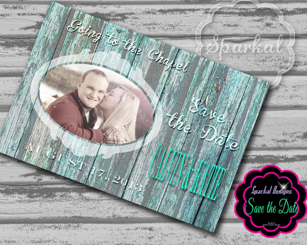 Handmade Wedding Save the Date Rustic Country Barn Wood Shabby Chic Printable Save the Date 5x7 Digital DIY Save the Date Wedding Card no.6 Il_570xn