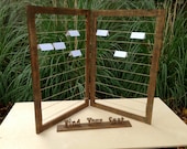 New Design Escort Card Holder With Sign Looks Great For a Contemporary or Rustic Wedding