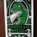Glow in the dark Godzilla Japanese Lager poster