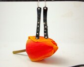 steel and silver earring