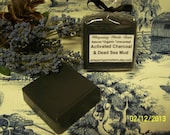 Activated Charcoal & Dead Sea Mud - Natural - Organic - Handmade - Vegan - Unscented 4-4.5oz