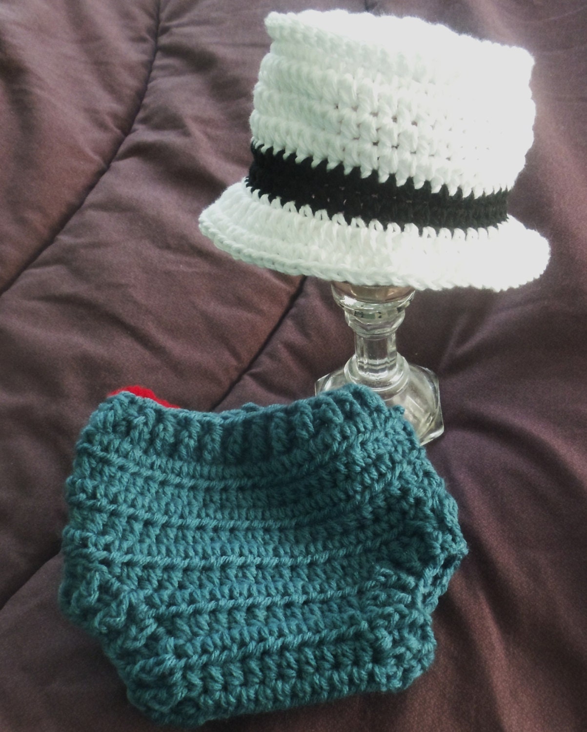 Bucket hat and diaper cover